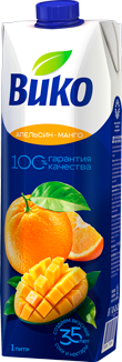 Нектар из апельсинов и манго с мякотью 1 л