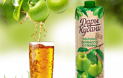 Встречайте новинку – яблочный сок прямого отжима Дары Кубани!