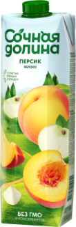 Персиково-яблочный сокосодержащий напиток 1,93 л/ 0,95 л/ 0,2 л