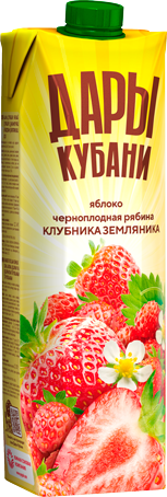 Сокосодержащий напиток из яблок, черноплодной рябины, клубники и земляники 0,95 л