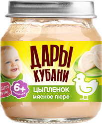 Пюре из мяса цыплят, 90 г