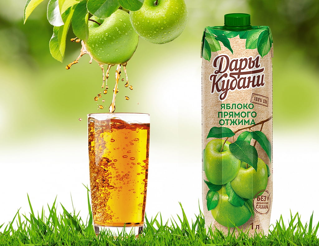 Встречайте новинку – яблочный сок прямого отжима Дары Кубани!