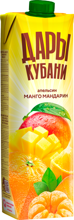 Сокосодержащий напиток из апельсинов, манго и мандаринов 0,95 л
