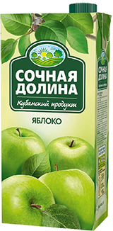 Яблочный сокосодержащий напиток осветленный 1,93 л/ 0,95 л/ 0,2 л