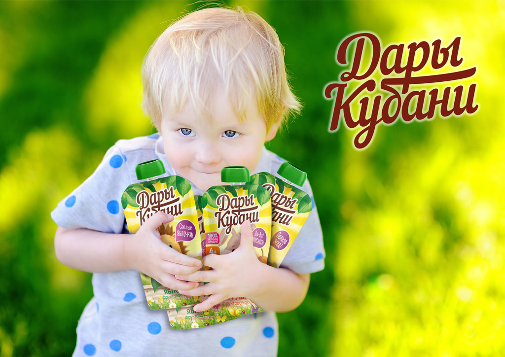 Новинка бренда Дары Кубани – детские фруктовые пюре!